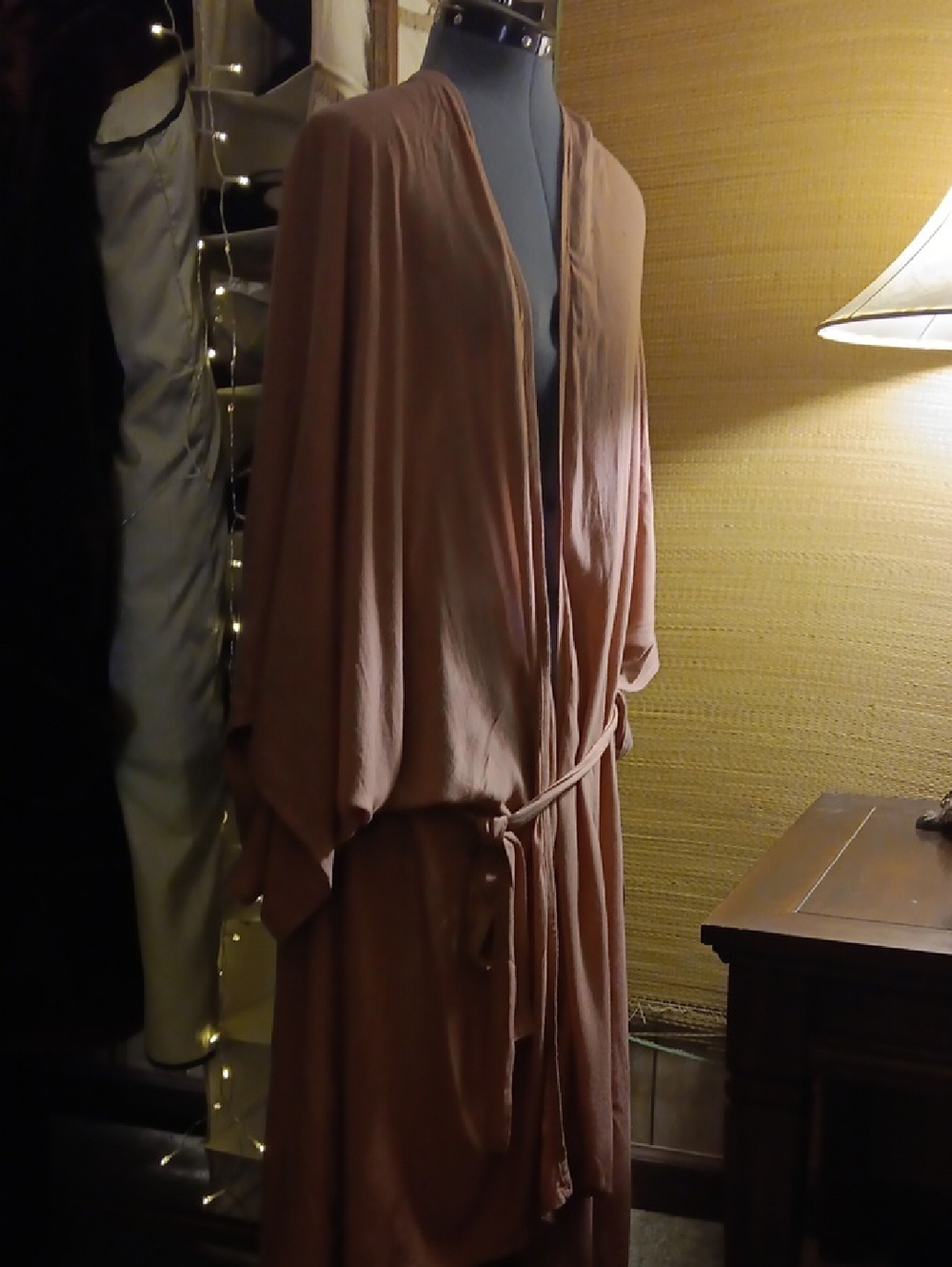 Women's Lightweight Kimono in Rusty Brown